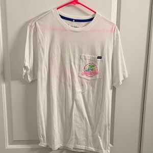 Chubbies White Tee with Colorful Logo